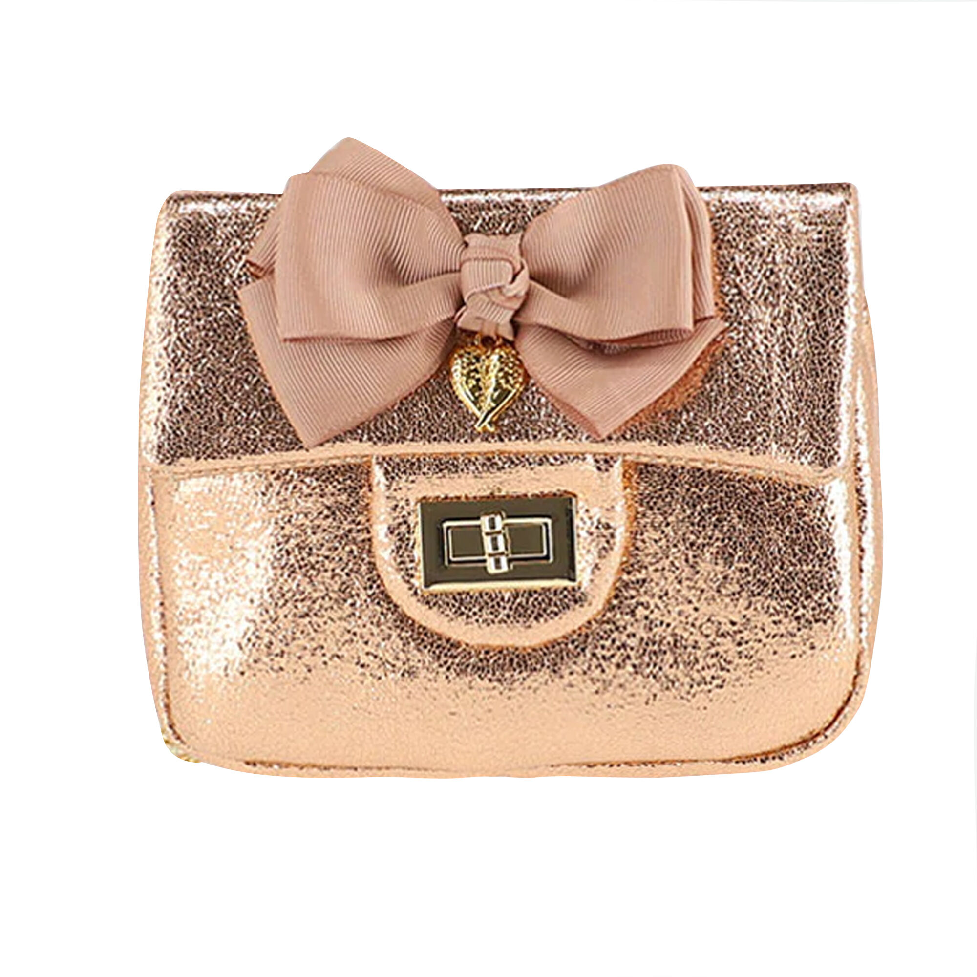 Girls rose gold shop bag
