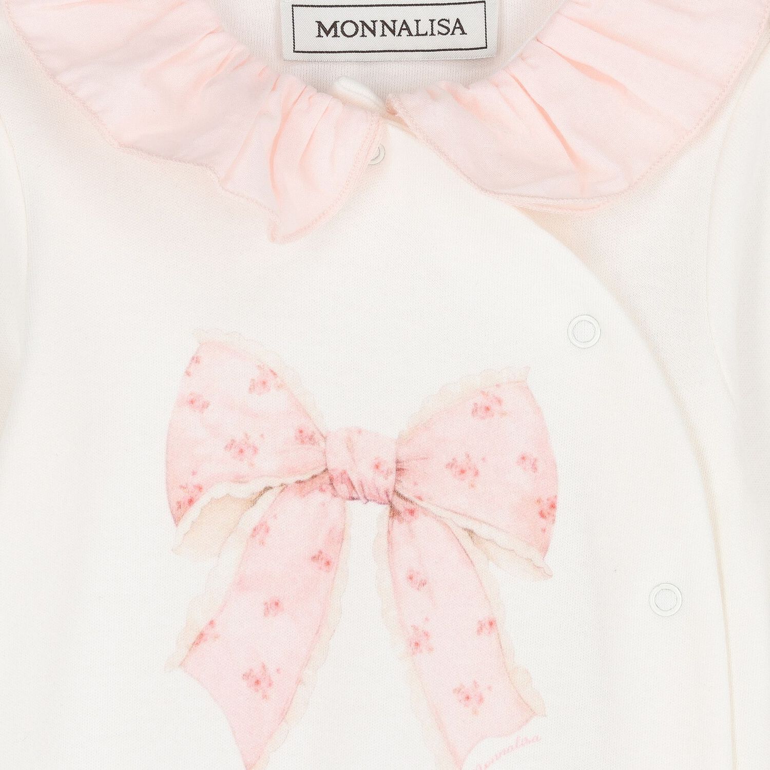 Baby Girls Ivory & Pink Babygrow Set, 1, hi-res image number null