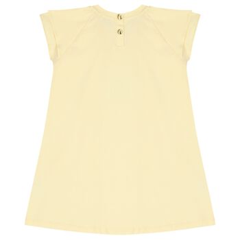 Girls Yellow Logo Dress