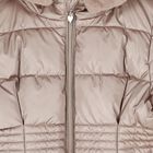 Girls Metallic Pink Puffer Coat, 1, hi-res