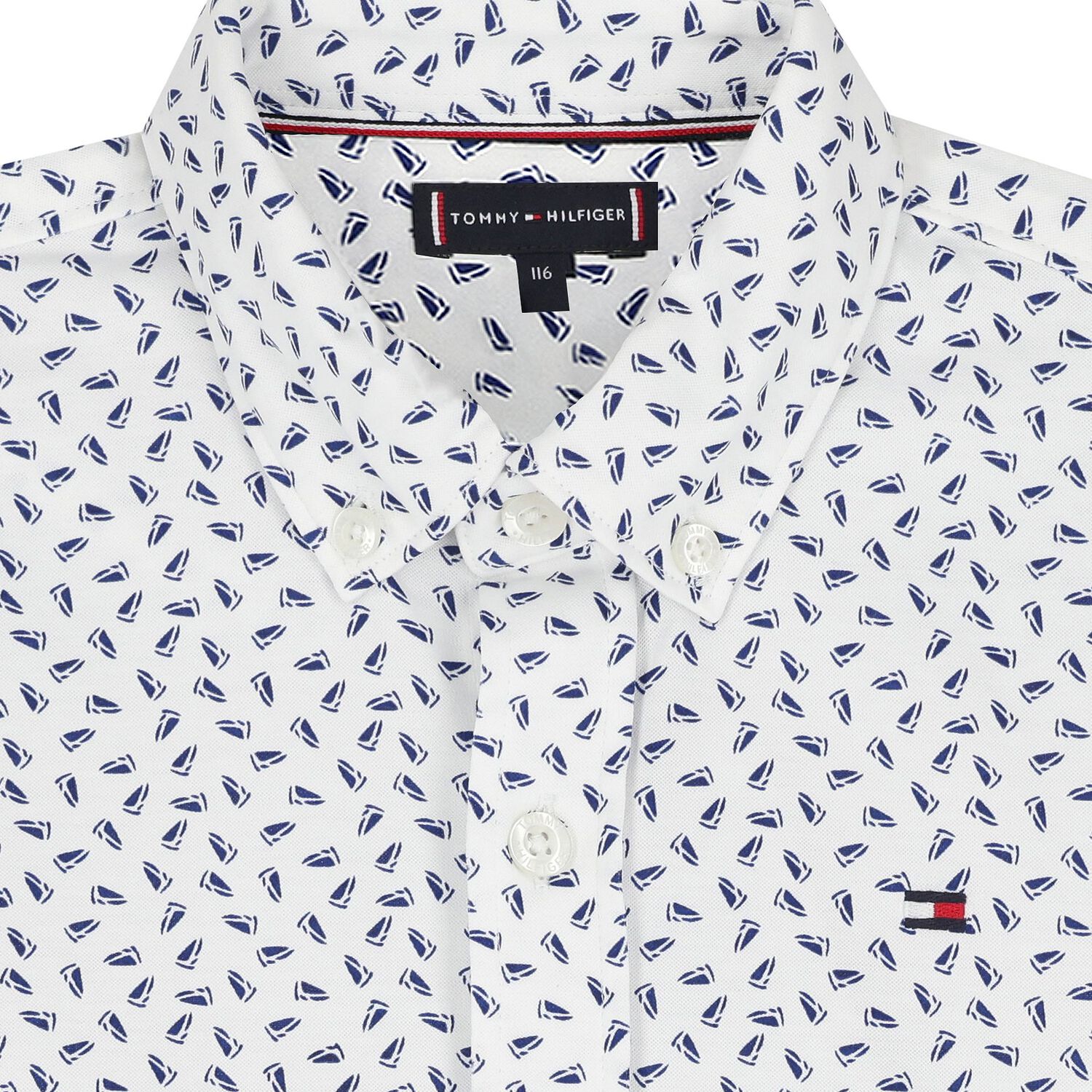 Boys White & Blue Logo Shirt, 1, hi-res image number null