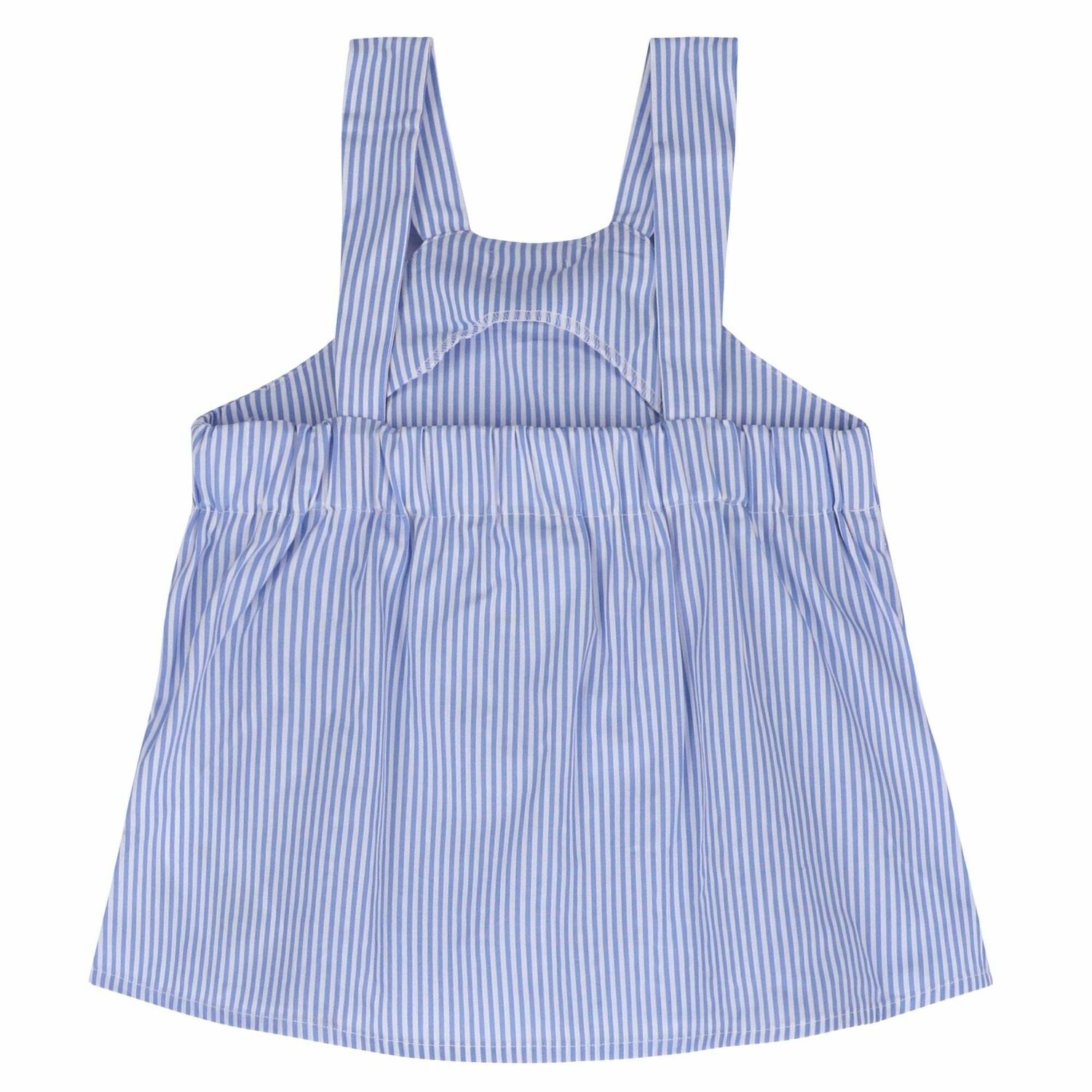 Girls Blue & White Sleeveless Top, 1, hi-res image number null