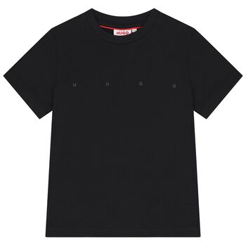 Boys Black Logo T-Shirt