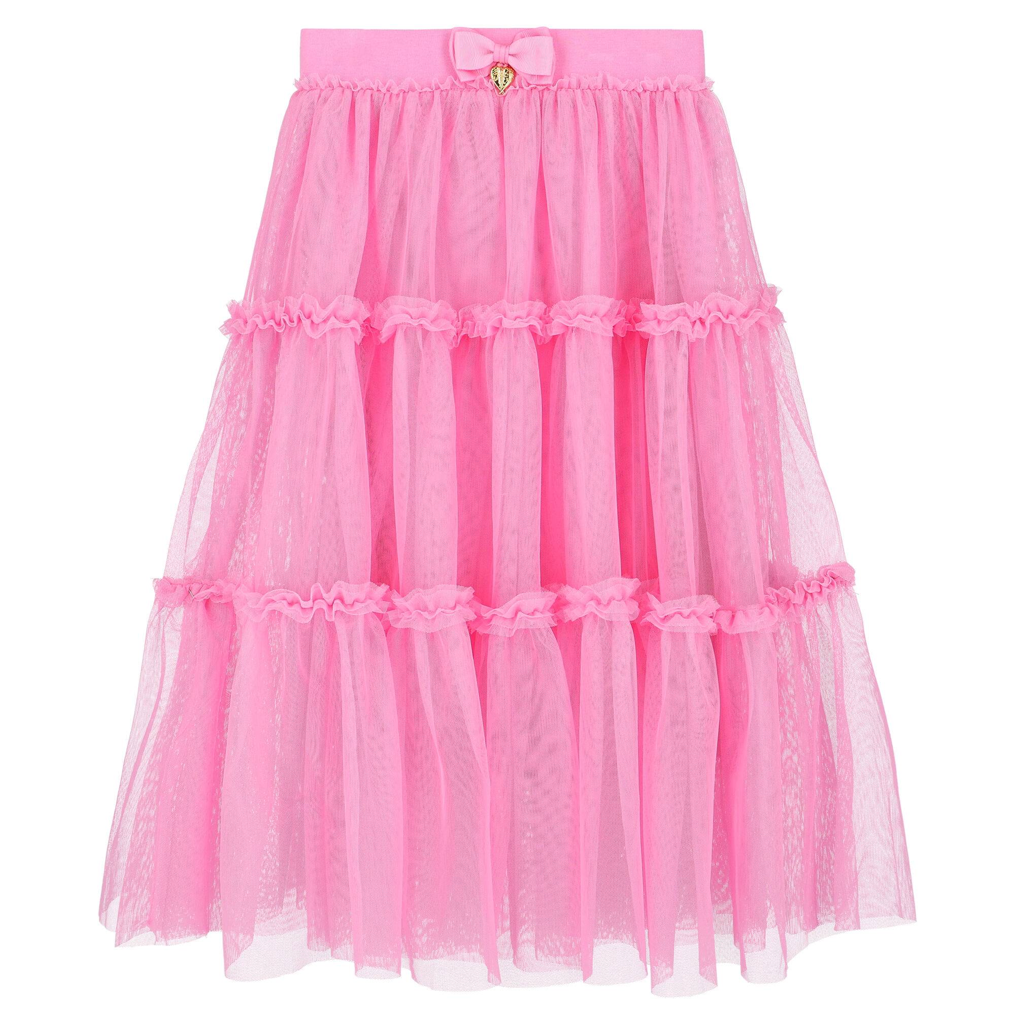 Angel s Face Girls Pink Tulle Midi Skirt Junior Couture USA