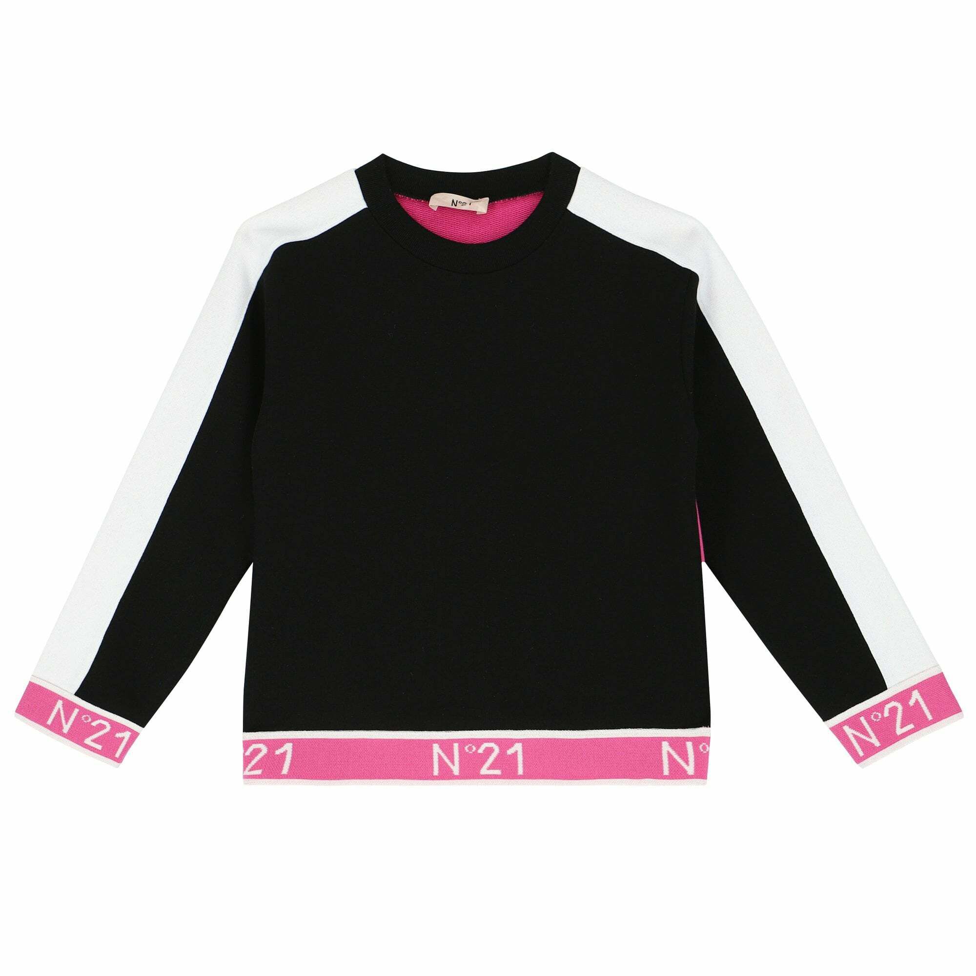 N 21 Girls Black Pink Sweatshirt Junior Couture USA