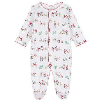 White North Pole Reindeer Babygrow