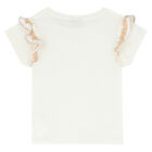 طقم تنورة مخطط باللون الأبيض والبيج, 1, hi-res