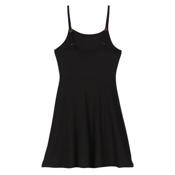 Girls Black Logo Beach Dress