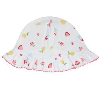 Baby Girls White Tropical Dreams Hat