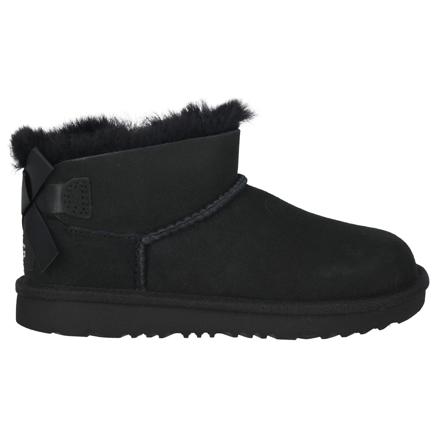 Girls Black Ultra Mini Bailey Bow Boots, 1, hi-res