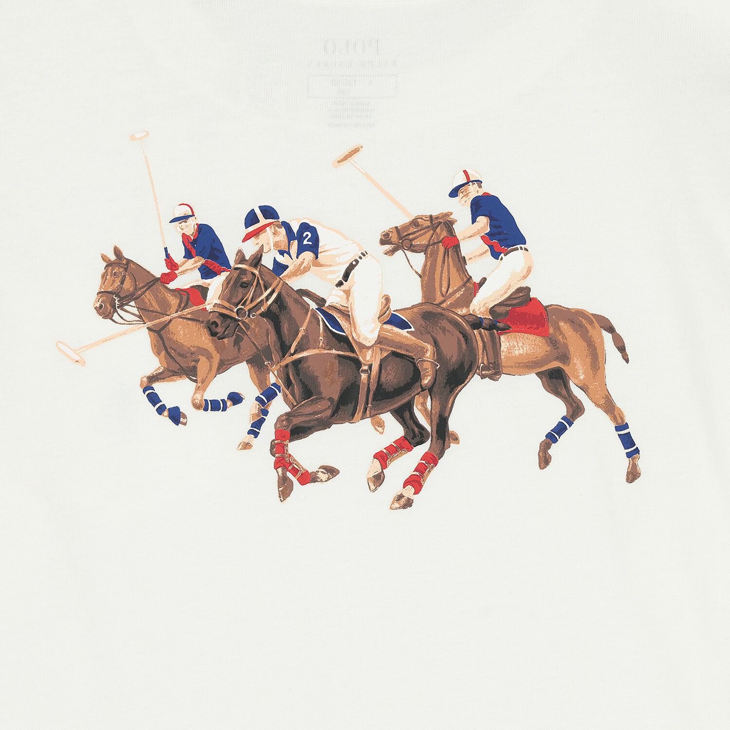 Boys White Logo Long Sleeve Top, 1, hi-res