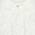 Baby Girls White Ruffled Tulle Dress, 1, hi-res