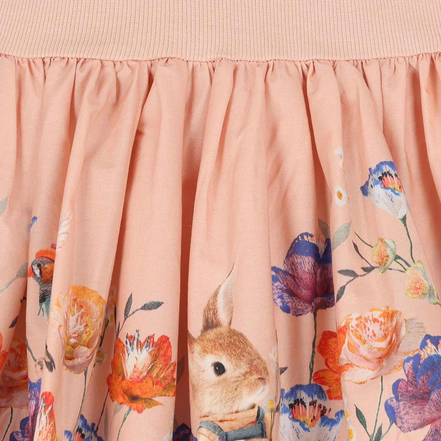 Younger Girls Pink Floral Print Dress, 1, hi-res