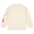 Girls Beige Sequin Rainbow Sweatshirt, 1, hi-res