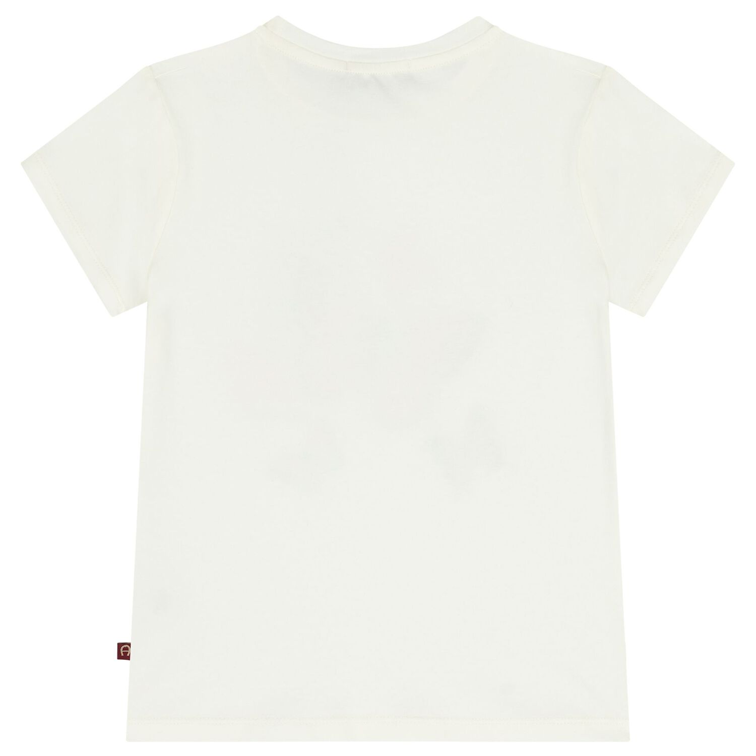 Girls Ivory Butterflies Logo T-Shirt, 1, hi-res