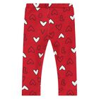 Baby Girls Red & Ivory Leggings Set, 2, hi-res