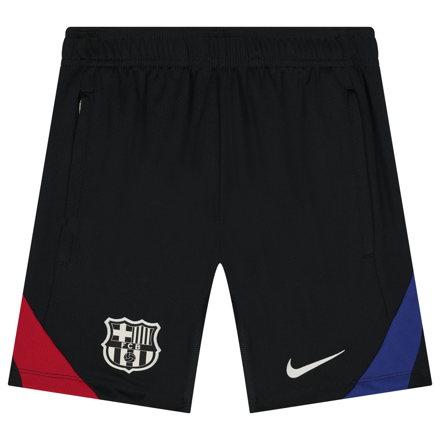 Black F.C. Barcelona Logo Shorts, 1, hi-res