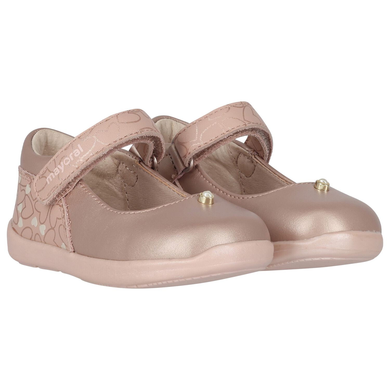 Younger Girls Rose-Gold Shoes, 1, hi-res image number null