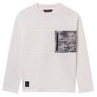 Boys Ivory Long Sleeve Top, 1, hi-res