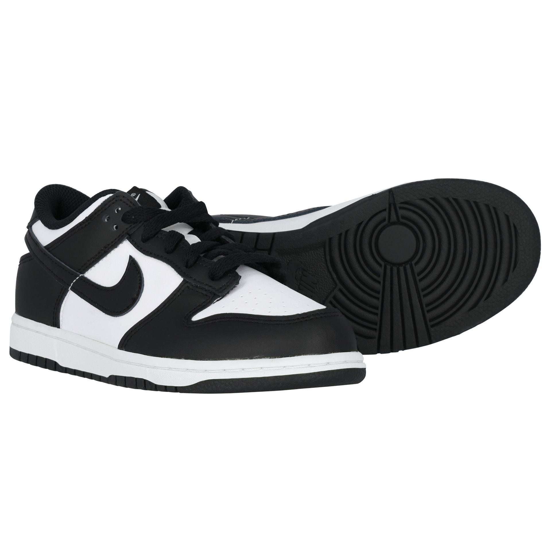 Nike Kids White & Black Retro Dunk Low Trainers | Junior