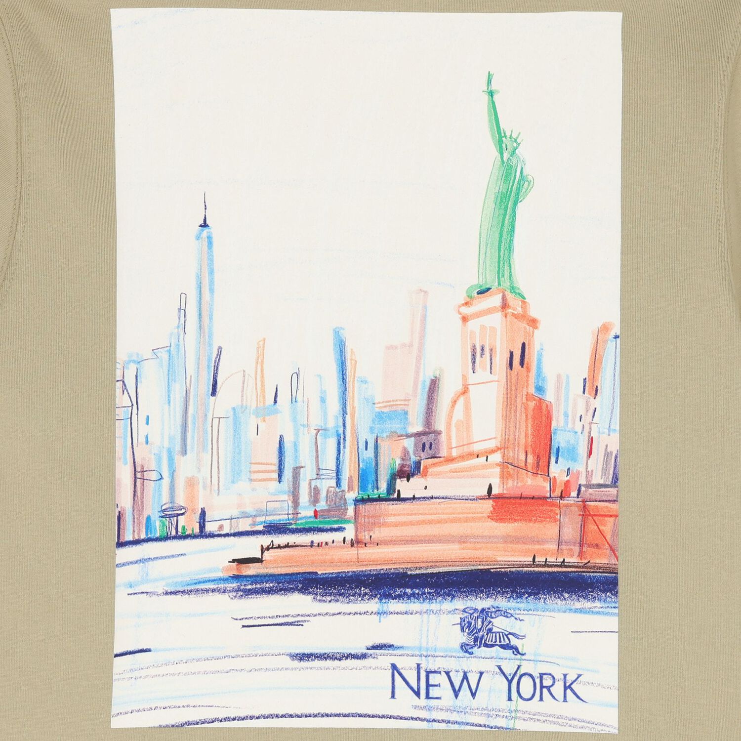 Beige Thomas Bear Logo T-Shirt, 1, hi-res