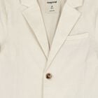 Boys Beige Check Blazer, 1, hi-res