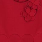 Girls Red Floral Dress, 1, hi-res