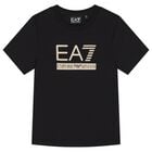 Boys Black Logo T-Shirt, 2, hi-res
