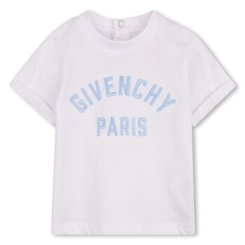 Younger Boys White Logo T-Shirt