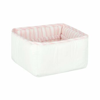 Baby Girls White & Pink Accessory Basket