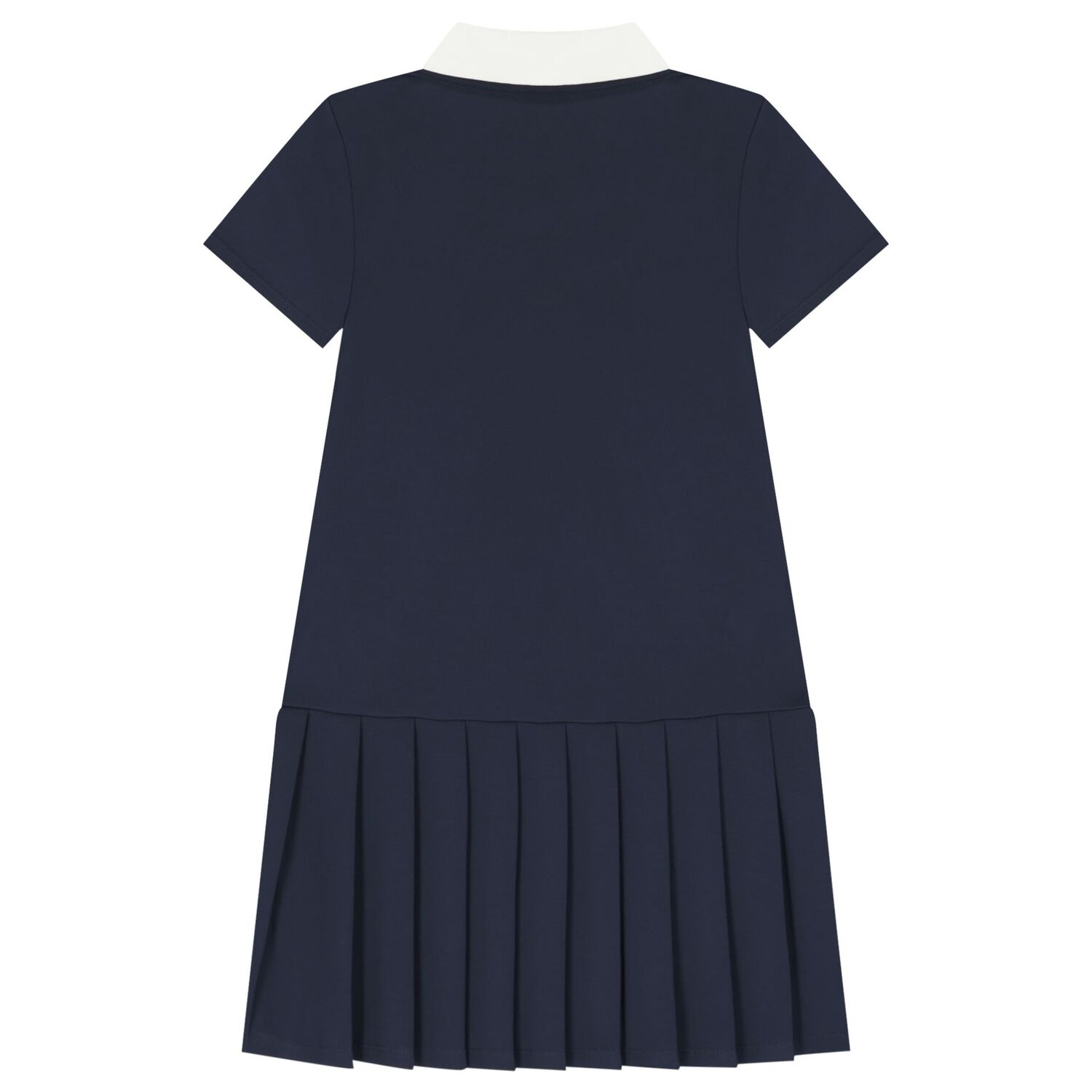 Girls Navy Blue Logo Dress, 1, hi-res