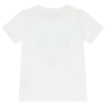 Boys White Vacation T-Shirt