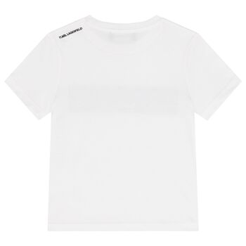 Boys White Logo T-Shirt