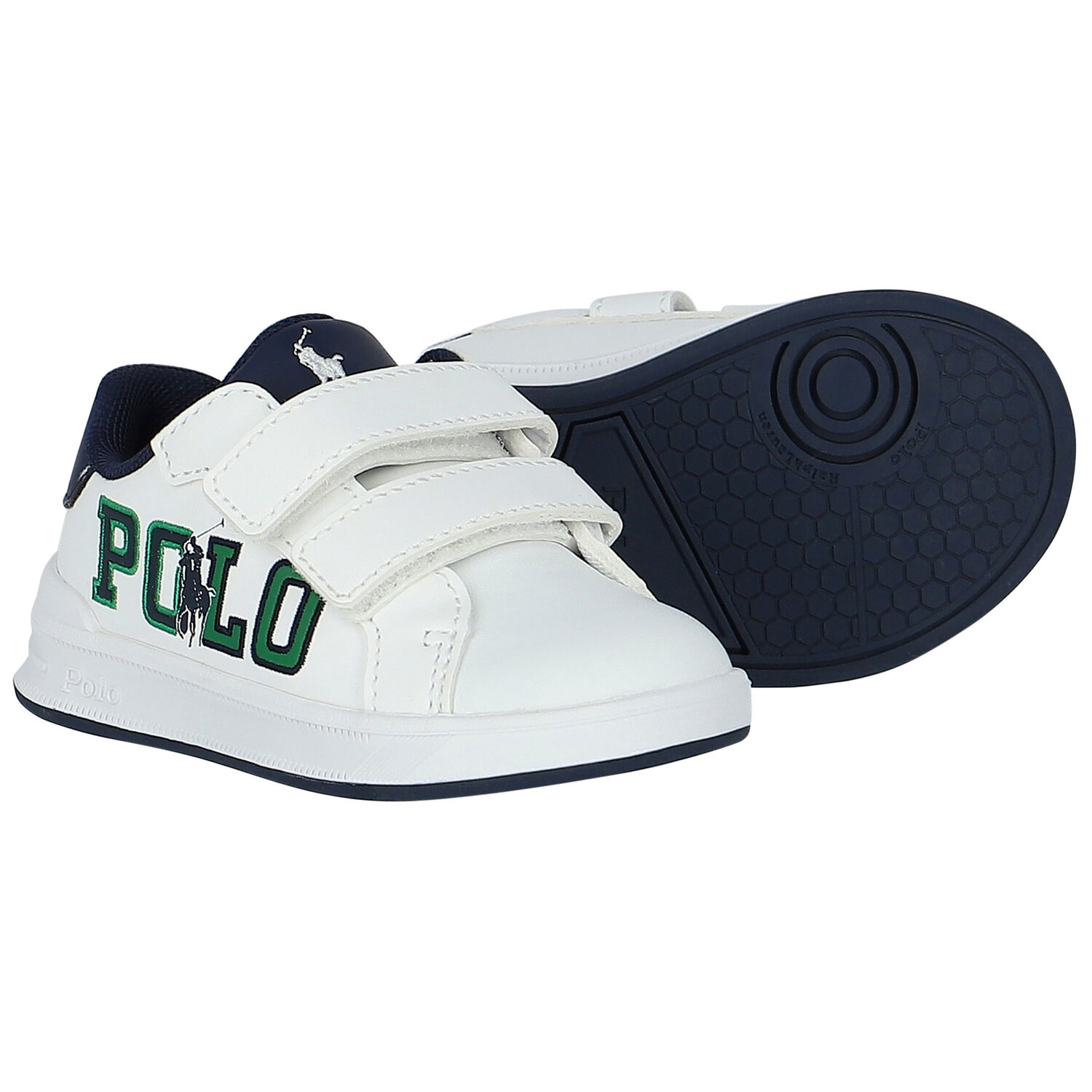 Boys White Logo Trainers, 1, hi-res image number null