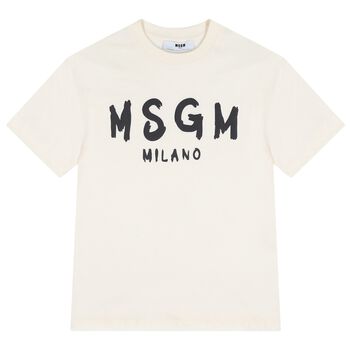 Ivory & Black Logo T-Shirt