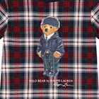 Boys Red & Navy Blue Logo Tartan T-Shirt, 1, hi-res