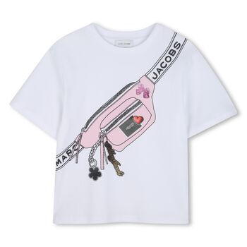 Girls White Bag T-Shirt