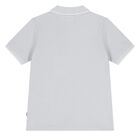 Younger Boys Blue Logo Polo Shirt, 6, hi-res