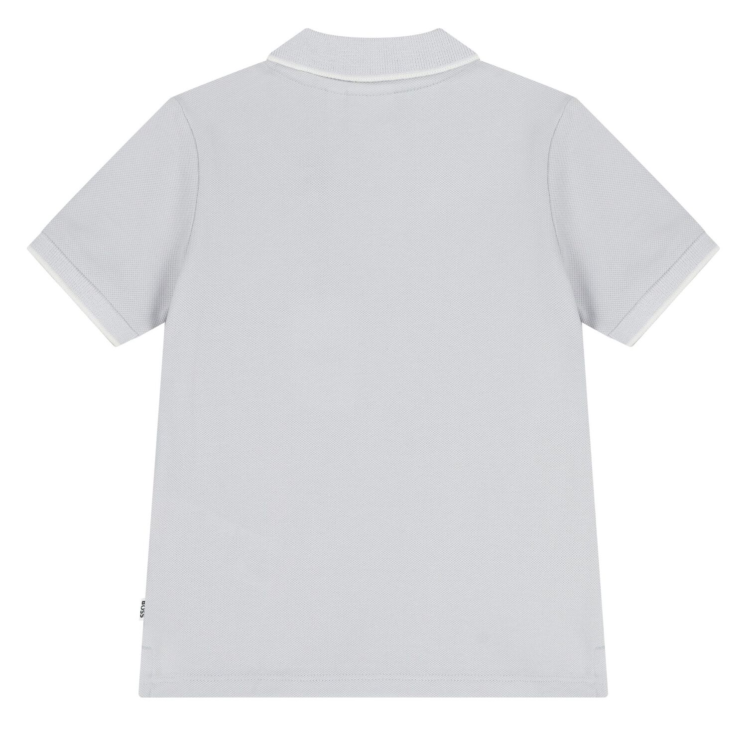 Younger Boys Blue Logo Polo Shirt, 6, hi-res