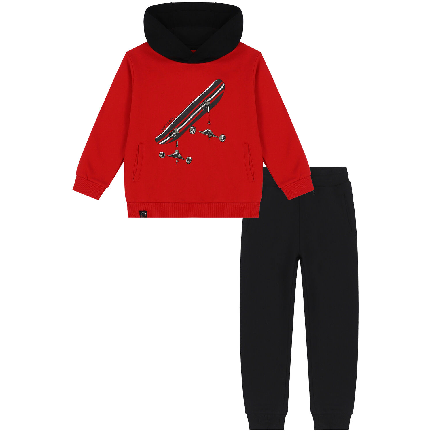 Boys Red & Black Skate Tracksuit, 1, hi-res image number null