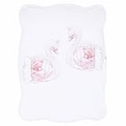 Baby Girls White Printed Blanket, 1, hi-res