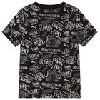 Boys Black Logo T-Shirt, 1, hi-res