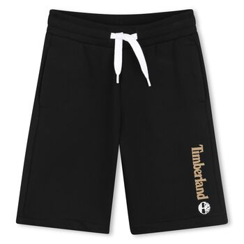 Boys Black Logo Shorts