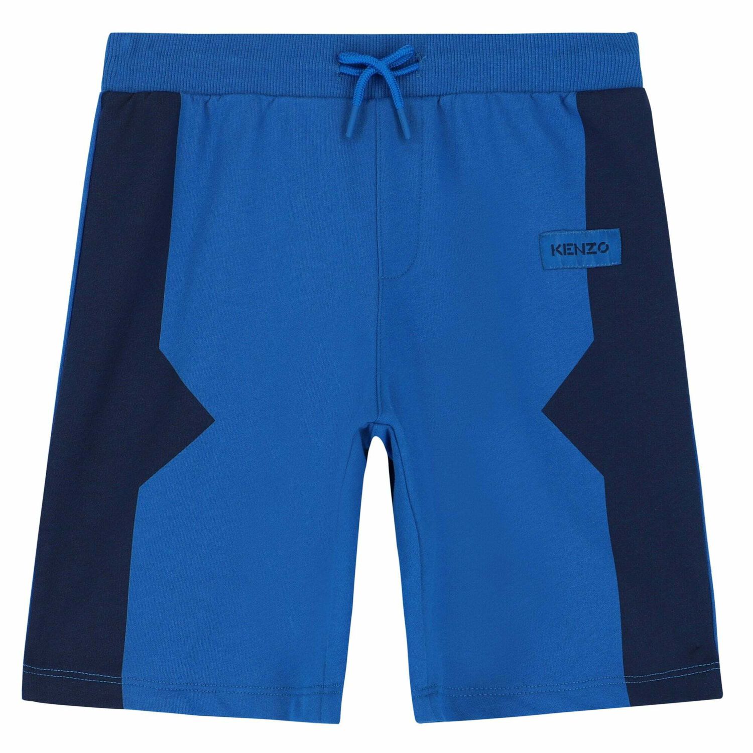 Boys Blue Logo Shorts, 1, hi-res