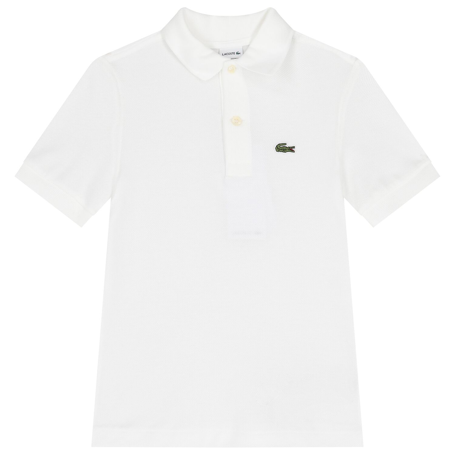 Boys White Logo Polo Shirt, 1, hi-res image number null