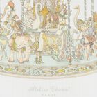 Ivory & Green Carousel Carr&eacute; Swaddle & Bib Gift Set, 1, hi-res