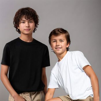 Boys Black & White Logo T-Shirts ( 2-Pack )