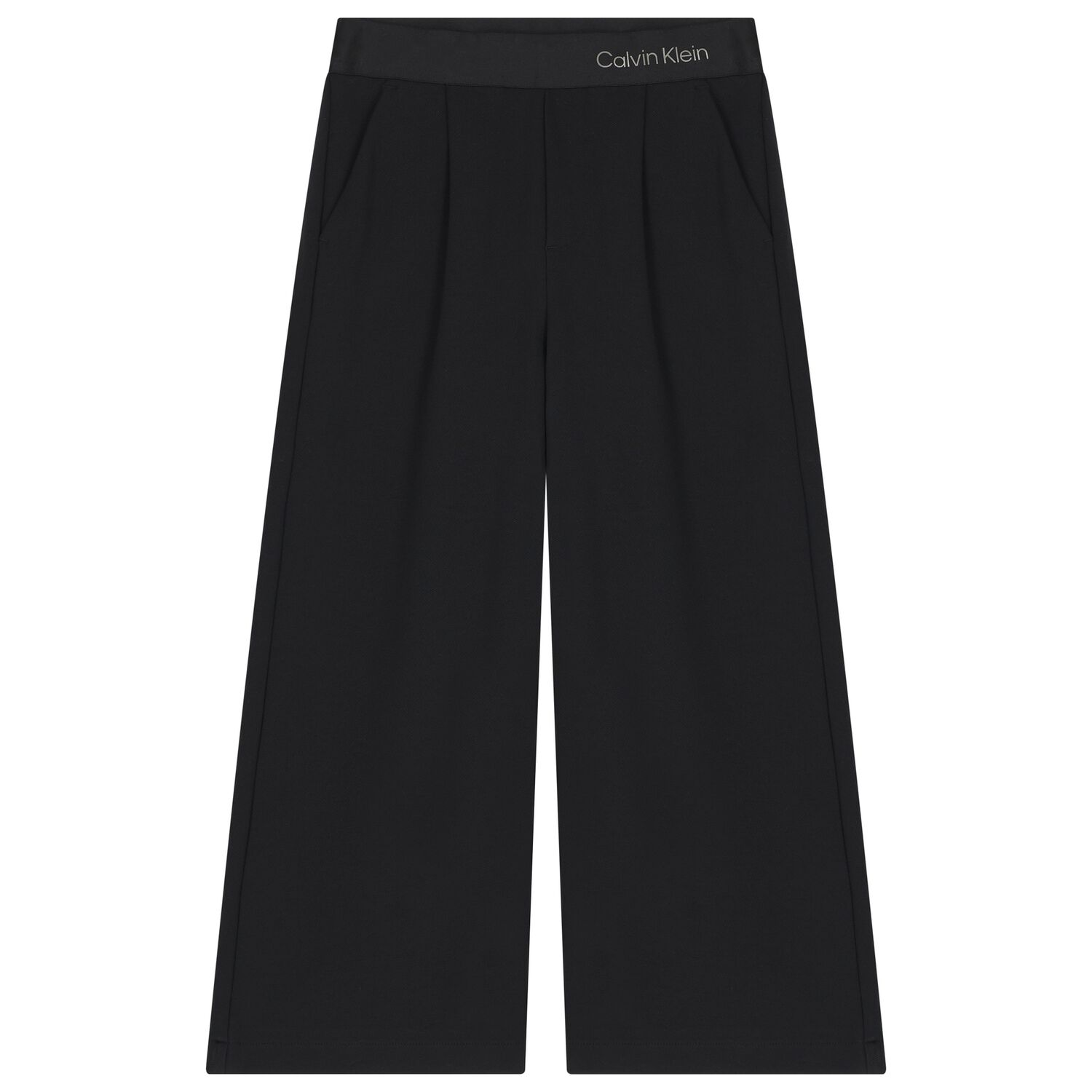 Girls Black Logo Trousers, 1, hi-res image number null