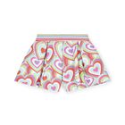 Girls Blue Cotton Heart Sequin Shorts Set, 1, hi-res