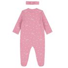 Baby Girls Pink Heart Babygrow Gift Set, 1, hi-res